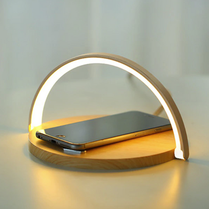 Bowlight Design™ - Stijlvolle 3-in-1 Nachtlamp met Qi-oplader