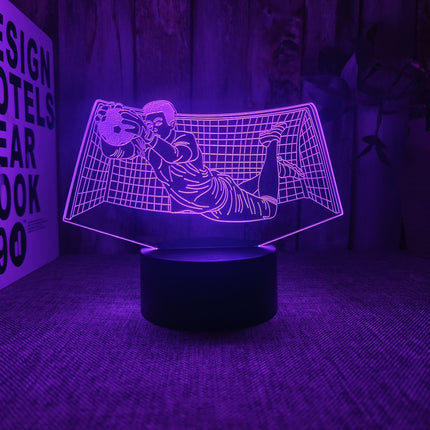 KeeperGlow – 3D Voetbalkeeper Nachtlamp met Touch