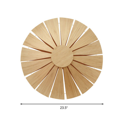 CircleWood - Moderne Houten Wandlamp voor Sfeer