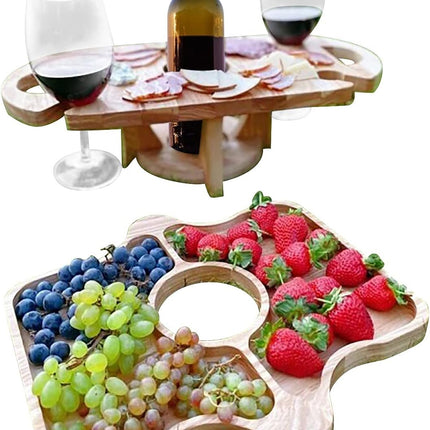 DualServe Rack – Stijlvol Tafelrek voor Fruit & Wijn