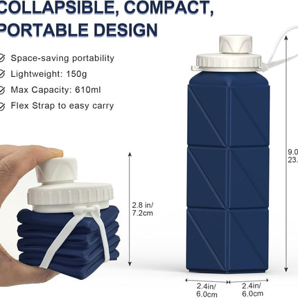 FlexiBottle – Compacte Siliconen Fles 610ml