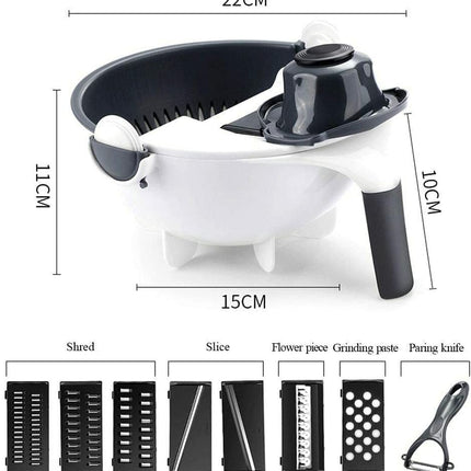 MagicChef - Multifunctionele 9-in-1 Groentesnijder en Hakker