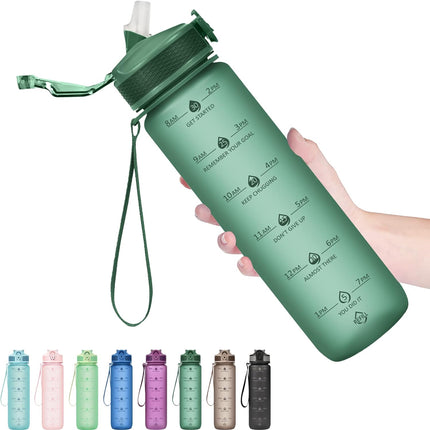 HydraBoost – Trendy Motivational Drinkfles 900ml