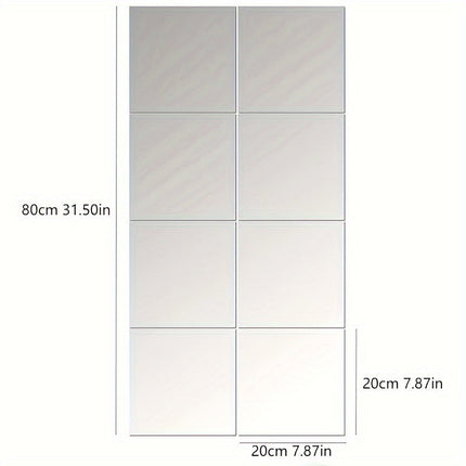 EleganceMirror – Luxe 3D Acryl Spiegeltegels Set