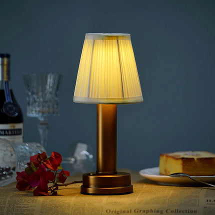 LuxeSilk Wireless Table Lamp - Elegant Draadloze Tafellamp voor Sfeervolle Ruimtes