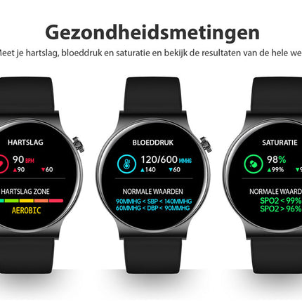 SmartFit Watch - Stijlvolle Smartwatch voor Gezondheid en Gebruik