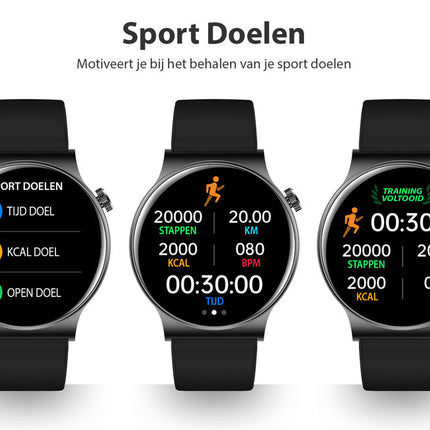 SmartFit Watch - Stijlvolle Multifunctionele Gezondheidstracker