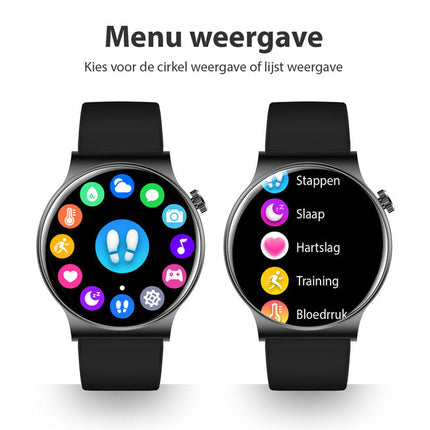 SmartFit Watch - Stijlvolle Multifunctionele Gezondheidstracker