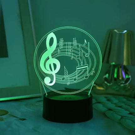 MelodyGlow Lamp - USB Tafellamp met Muzieknoten