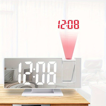 ProjectTime Clock - Stijlvolle Grote LED Projectiespiegel