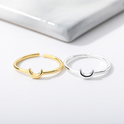 Nova – Strakke Halvemaan Ring voor Sieraden
