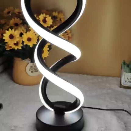 SpiraLux - Elegante Spiral Tafellamp met Kleurkeuze