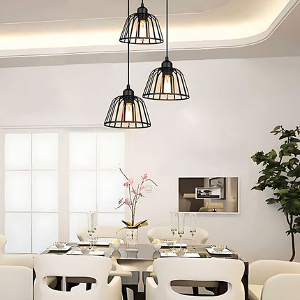 IronSphere Pendant - Zwarte Industriële Ijzeren Hanglamp voor Moderne Interieurs