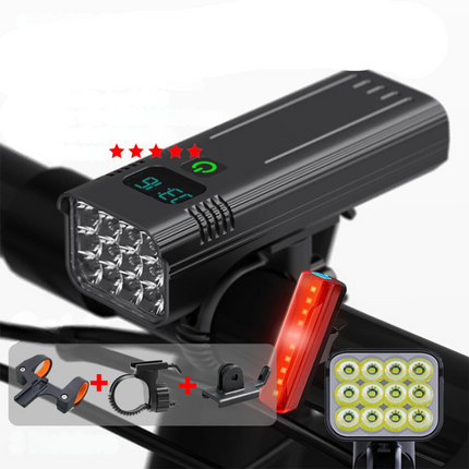 LuminousRide - Oplaadbare Fietsverlichting 5000LM