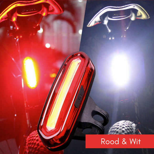 LightUp - Krachtig Oplaadbaar LED Fietsachterlicht