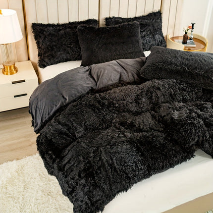 Ultrazachte Pluche Dekbedovertrek Set met Rits - Luxe & Comfort
