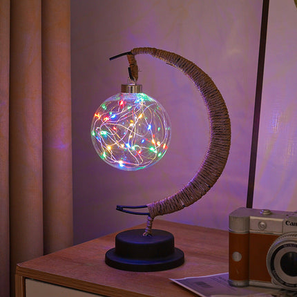 MoonGlow Lamp - Stijlvolle Smeedijzeren LED Tafellamp