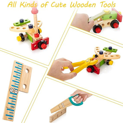 Houten Gereedschapsset - Ontdek Creatief Speelplezier voor Kinderen