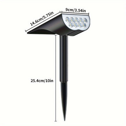 SolarGlow – 9 LED Tuinspotlampen voor Buiten
