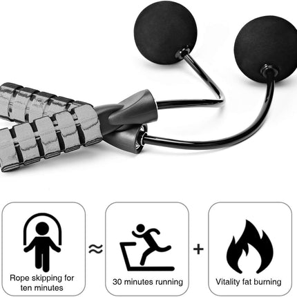 AdjustFit - Draadloos Gewogen Springtouw voor Fitness