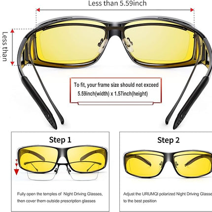 NightVision - Polarized Rijbril voor Nacht Rijden