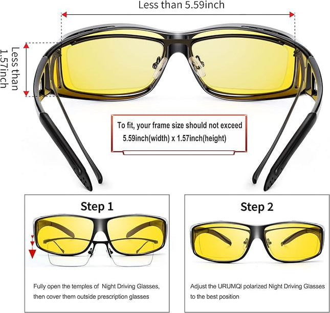 NightVision - Polarized Rijbril voor Nacht Rijden