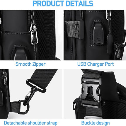 UrbanLite - Stijlvolle Crossbody Rugzak voor Dagen in de Stad