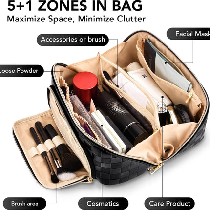 GlamBag - Waterdichte Make-up Reistas met Grote Capaciteit