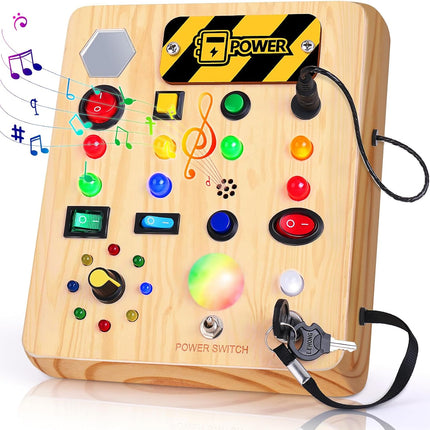 Montessori Peuter Busy Bord met Muziek - Voor peuters met muziek en licht