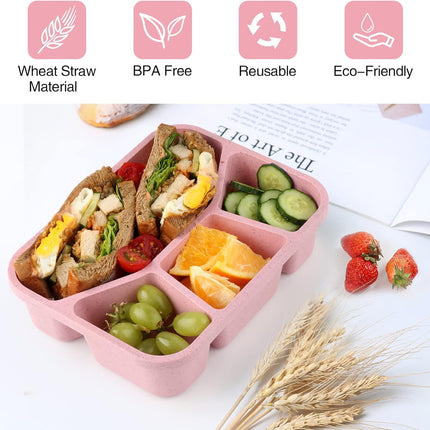 BentoBox – Set van 4 Snacks Dozen met Compartimenten