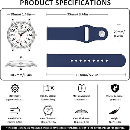 DennyCare - Waterdichte Medische Horloge voor Verpleegkundigen