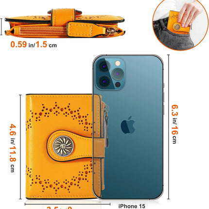 ClaireSlim – Elegante RFID Damesportemonnee met Rits