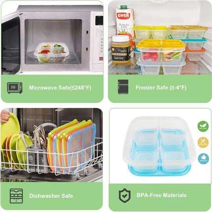 EcoMeal - Herbruikbare Bento Box Set 6 Stuks