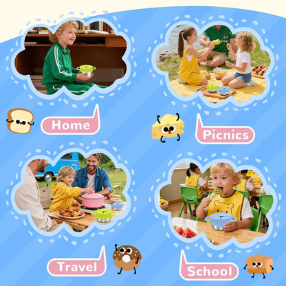 PandaEar Stainless Steel Toddler Snack Containers (2-Pack)