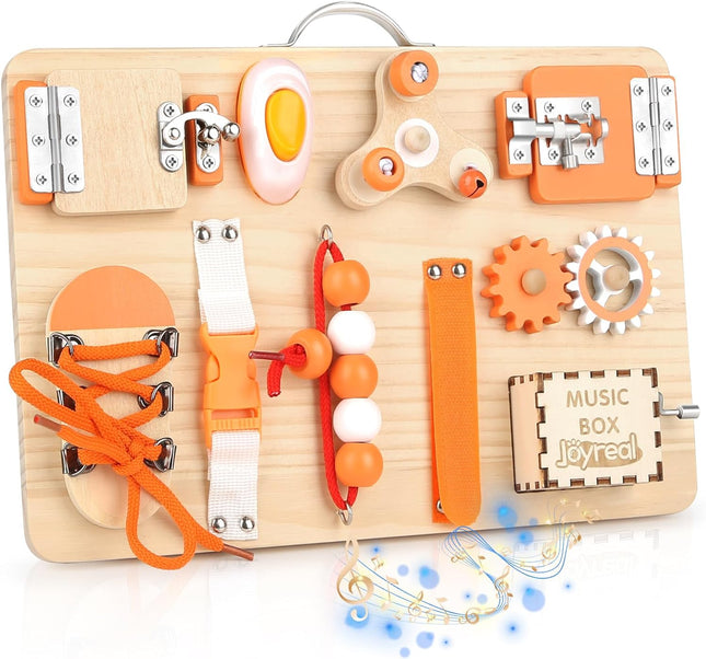 Creatief Houten Activiteitenbord voor Kinderen - Speel & Leer