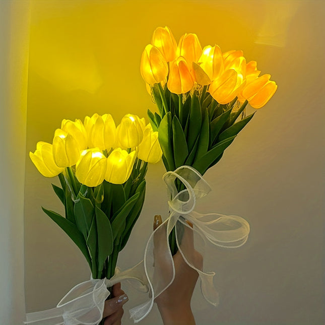 TulipGlow Lamp – LED Bloem Nachtlamp voor de Kamer