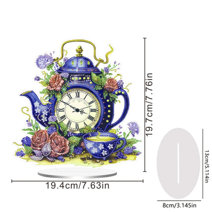 DecoClock - Stijlvolle Acryl Theepot Klok