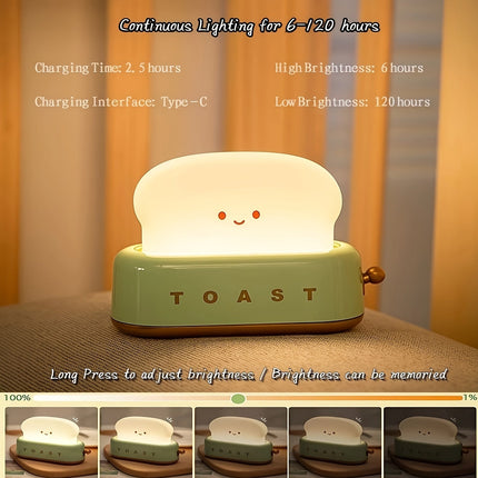 LumiToast - USB LED Tafellamp met Warme Gloed