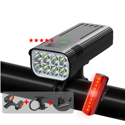 LuminousRide - Oplaadbare Fietsverlichting 5000LM