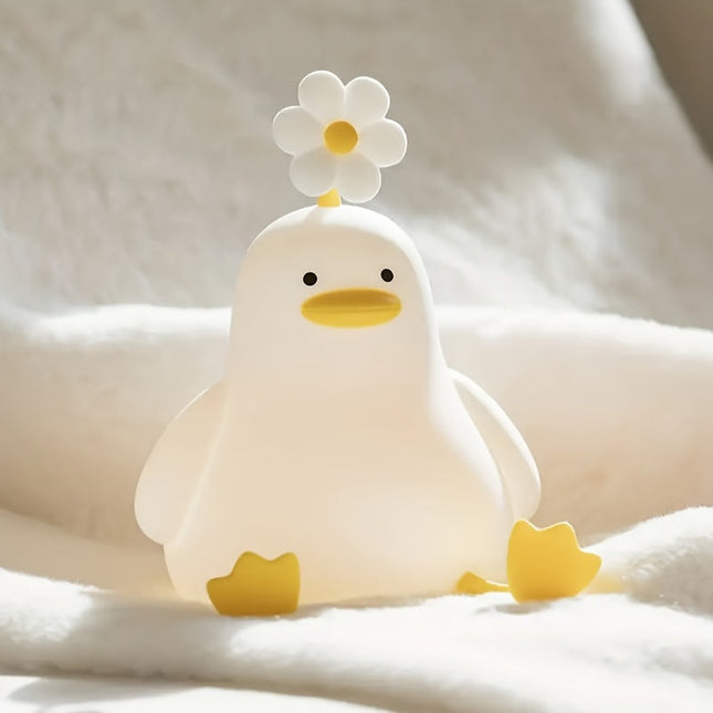 BloomDuck – Dimbare Siliconen Nachtlamp met Klapfunctie