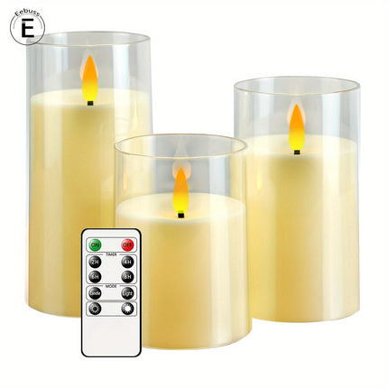 FlamelessGlow - Magische LED Kaarsen Set met Afstandsbediening