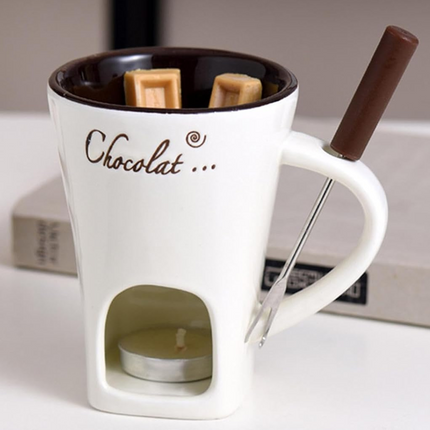 ChocoFondue - Elegante Kom voor Smeltbare Chocolade & Kaas