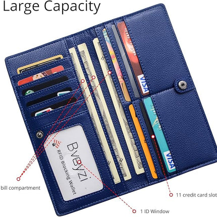Renée Wallet - Ultra-dunne RFID Leren Portemonnee