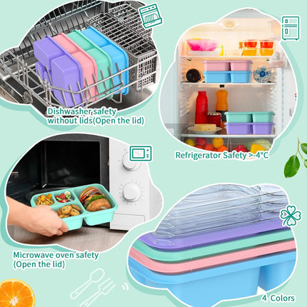 BentoBox - Stijlvolle Maaltijd Containers Set 4-delig