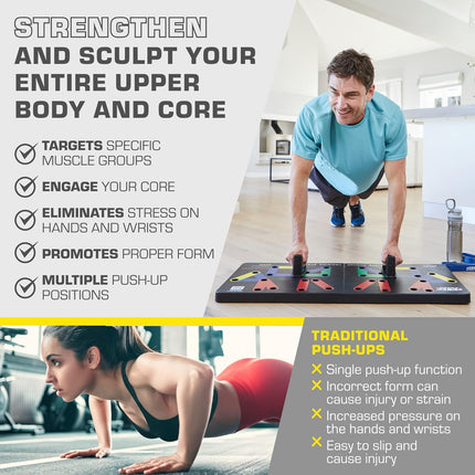 FlexiFit - Vouwbaar Push-Up Trainingsbord met Kleurcodering