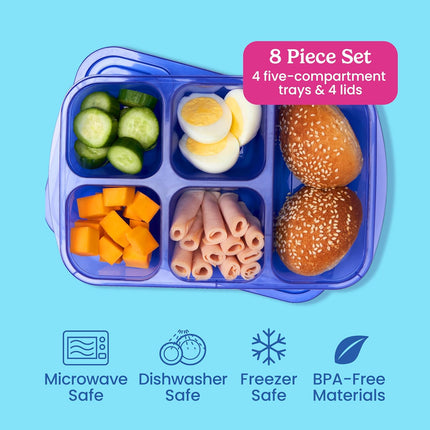 EcoStore - Duurzame 5-vak Opbergdozen Set van 8