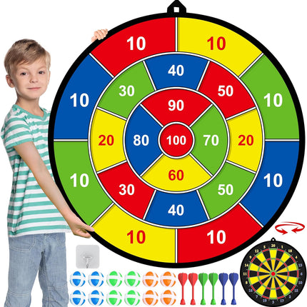Groot Dubbelzijdig Dartbord voor Kinderen – Speel, Leer en Ontspan