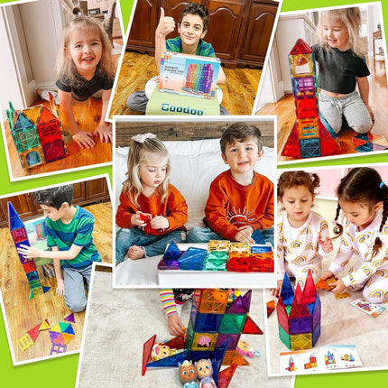 Montessori Magnetische Tegels - Ontdek Eindeloos Bouwplezier