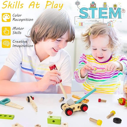 Houten Gereedschapsset - Ontdek Creatief Speelplezier voor Kinderen