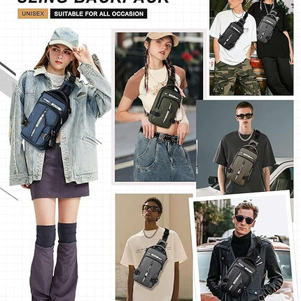 UrbanLite - Stijlvolle Crossbody Rugzak voor Dagen in de Stad